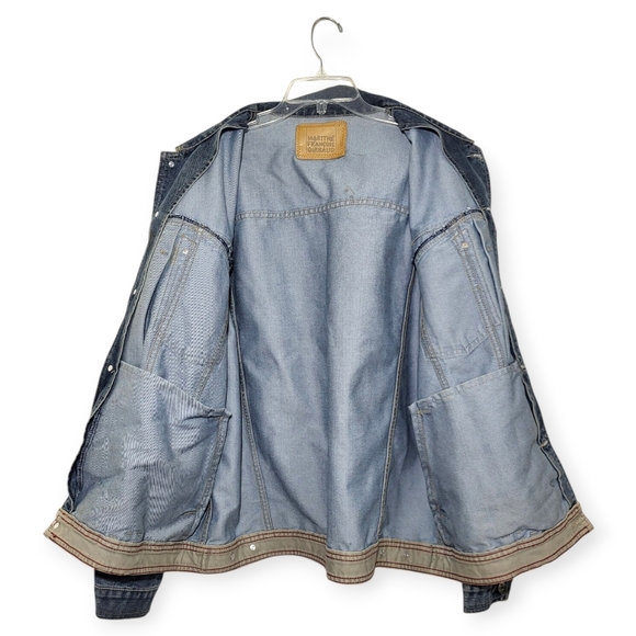 MARITHE FRANCOIS GIRBAUD Vintage Denim Jacket Large - Picture 3 of 10